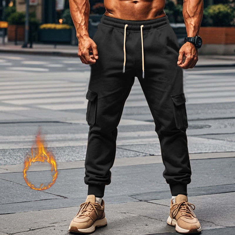Street-Wave Mens Cargo Joggers With Elastic Waist And Utility Pockets All Day Comfort