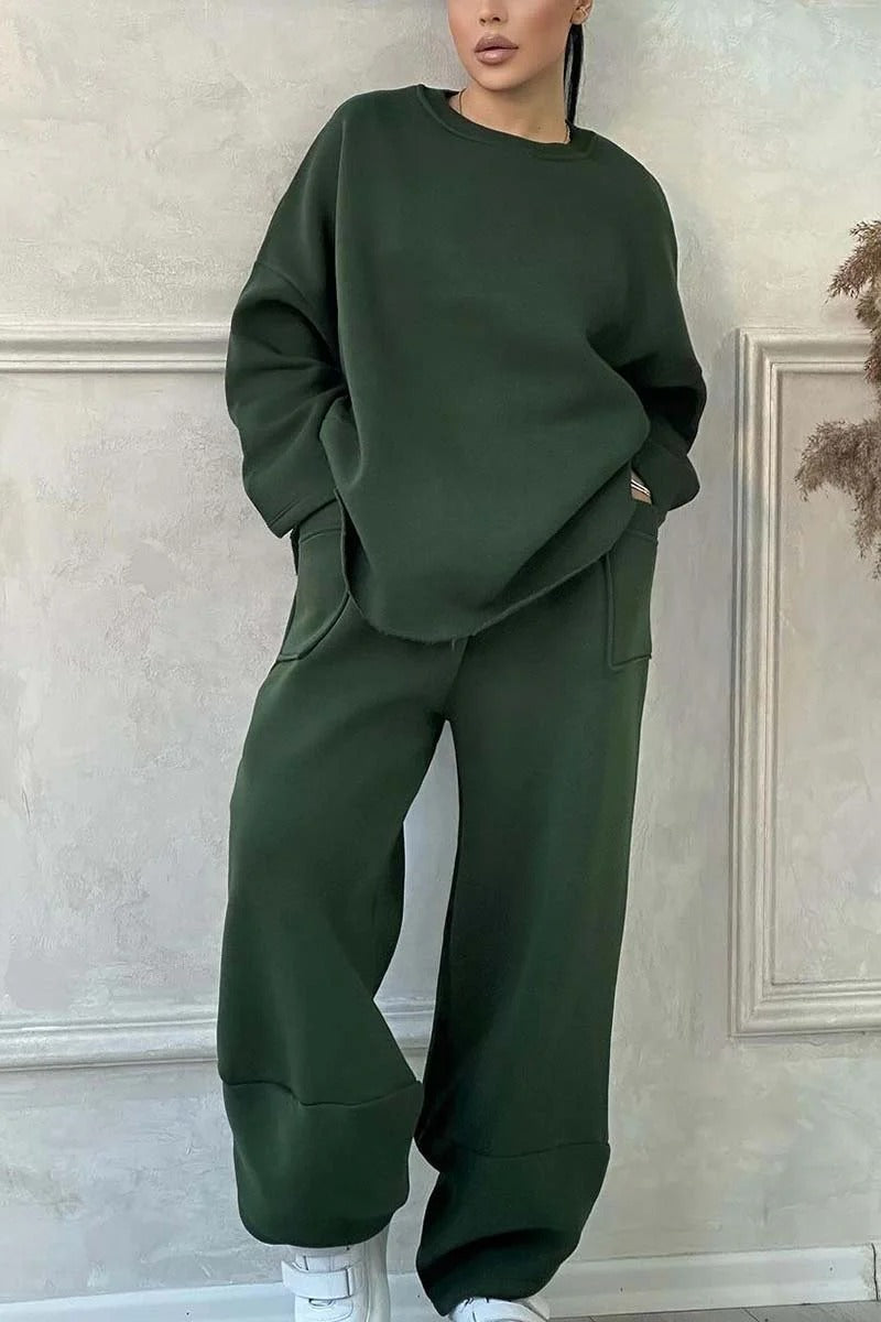 Womens Cozy Oversized Sweat Set Streetwave With Roomy Pockets And Comfortable Fit