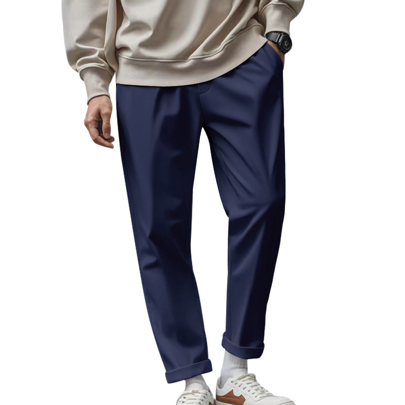 Street Wave Mens Elegant Chino Pants With Comfortable Waistband And Modern Cut For Everyday Wear