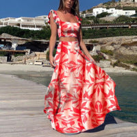 Streetwave Elegant Maxi Dress For Women With Flowing Hem And Playful Floral Print