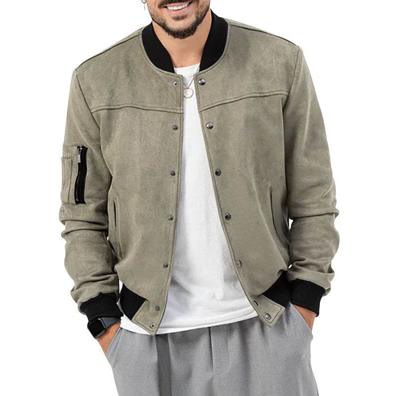 Mens Bomber Jacket Streetwave Casual Style With Practical Pockets For Everyday Wear