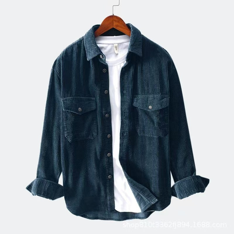 Men's Flannel Shirt With Practical Chest Pockets By Street-Wave For Men Soft Warm Plaid Everyday Wear
