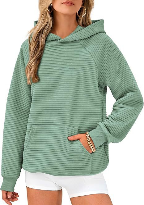 Street-Wave Womens Hoodie Sweatshirt Structured Textured Fabric Cozy All Day Comfort For Women
