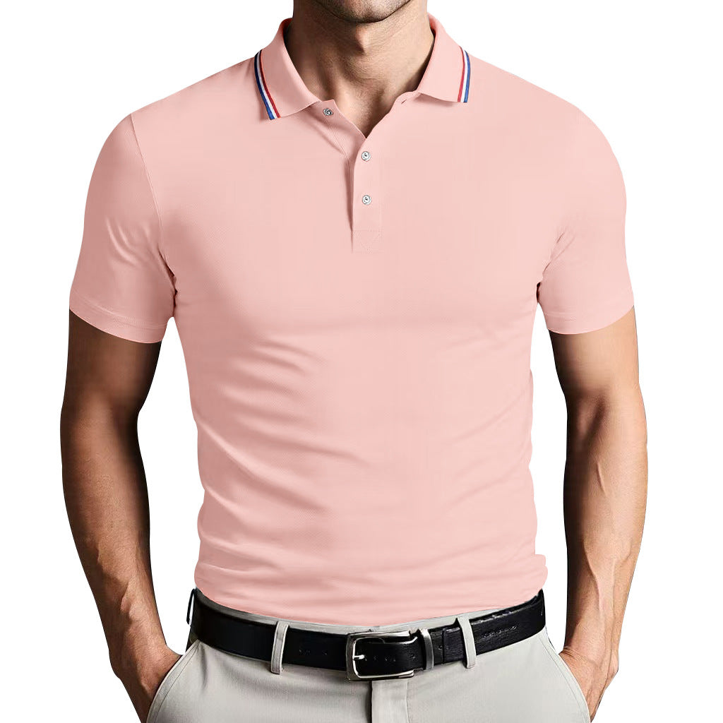 Street-Wave Nordic Flair Unisex Polo Shirt Slim Fit Breathable Lightweight Short Sleeves Casual Polo Top