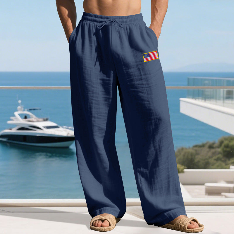 Street Wave Mens Casual Lounge Pants With Elastic Waistband And Side Pockets Lightweight Breathable Comfort For Men