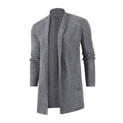 Mens Open Front Cardigan With Pockets Streetwave Cozy Layering Knitwear For Men Everyday