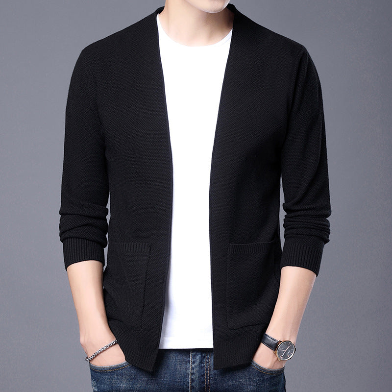 Streetwave Mens Cardigan Casual Knitwear With Textured Pattern For Everyday Style
