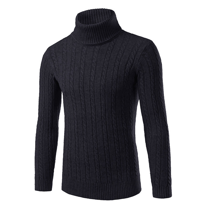 Street-Wave Men's Cable Knit Turtleneck Sweater Soft Wool Warmth Timeless Style Quality