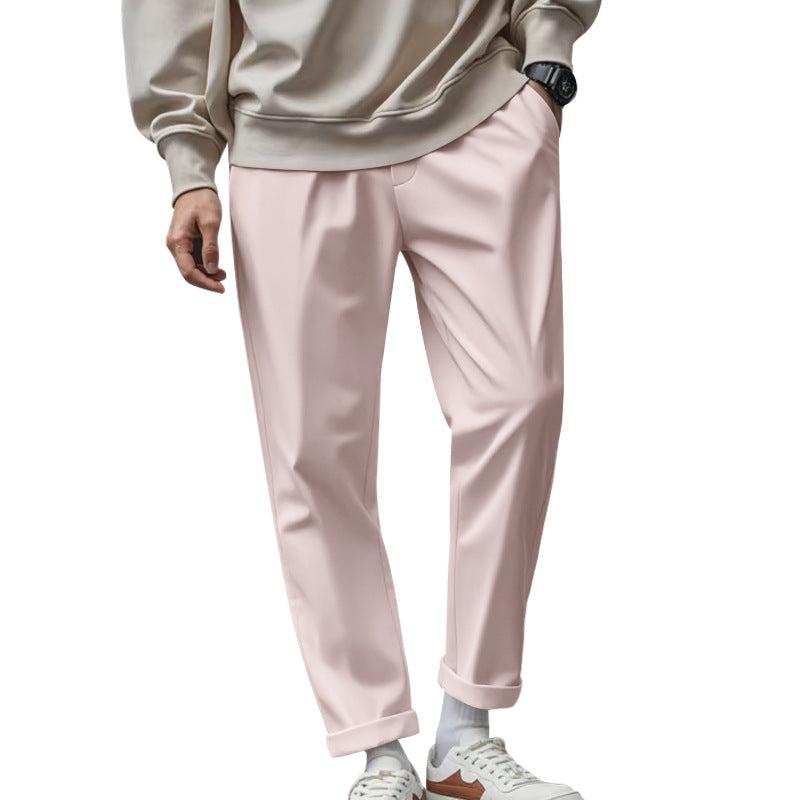 Street Wave Mens Elegant Chino Pants With Comfortable Waistband And Modern Cut For Everyday Wear
