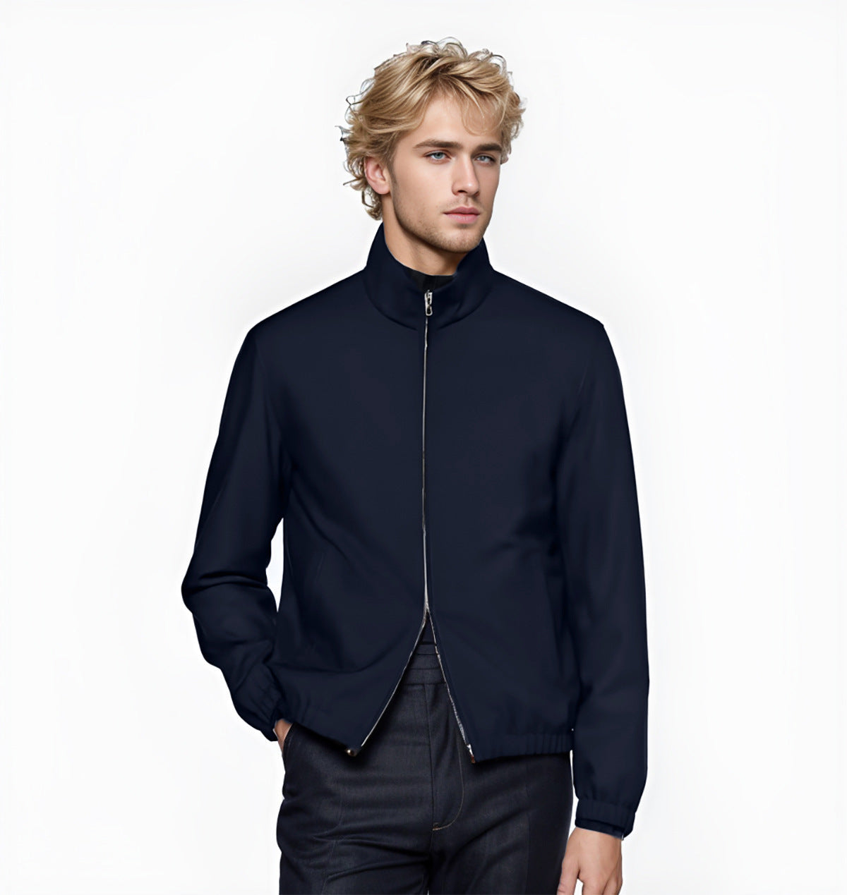 Street Wave Men's Lightweight Casual Jacket Zip Front For Modern Everyday Style Comfort