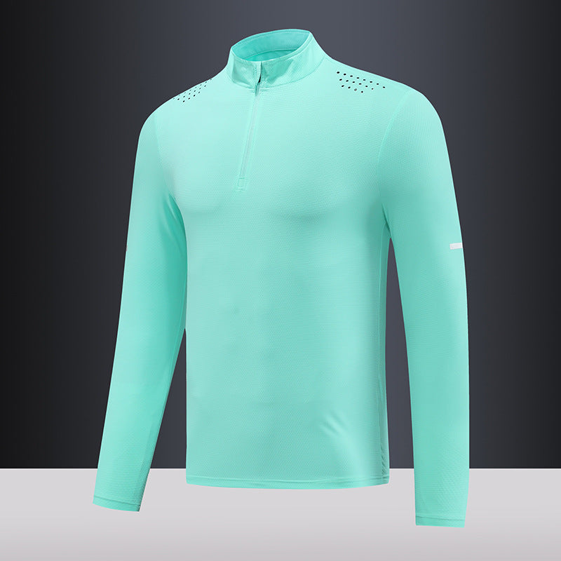 Streetwave Mens Quarter Zip Long Sleeve Shirt Breathable Moisture Wicking For Running Outdoors