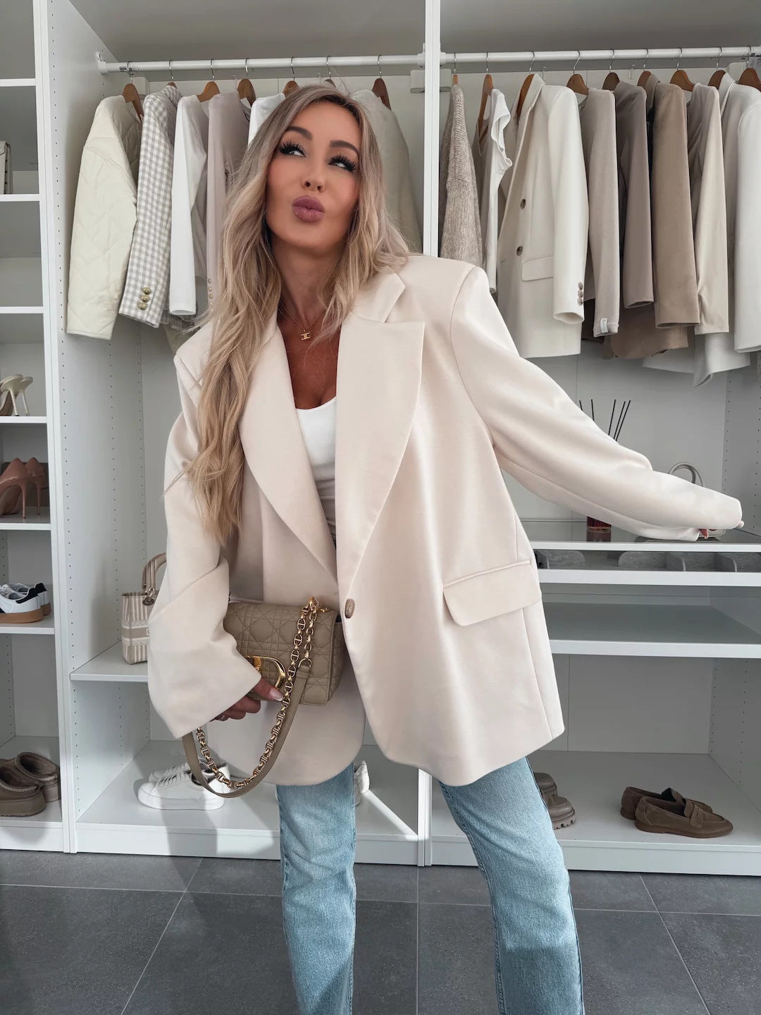 Streetwave Women Oversized Blazer Soft Comfortable Fabric For All Day Comfort And Effortless Chic