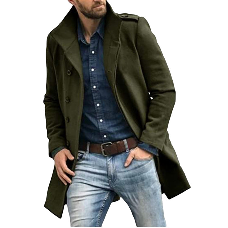 Men's Trench Coat Streetwave Modern Cut For Style Conscious Men Elegant And Versatile Outerwear