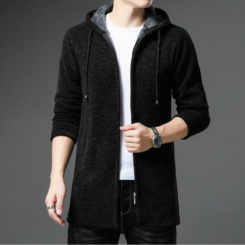 Street-Wave Men's Urban Hooded Jacket for Style-Conscious Versatile Casual Outings and Comfort