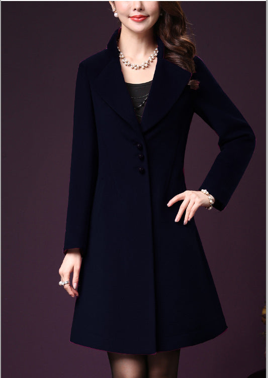 Street-Wave Womens Tailored Wool Coat With Elegant Lapels For Timeless Premium Warmth And Chic Comfort