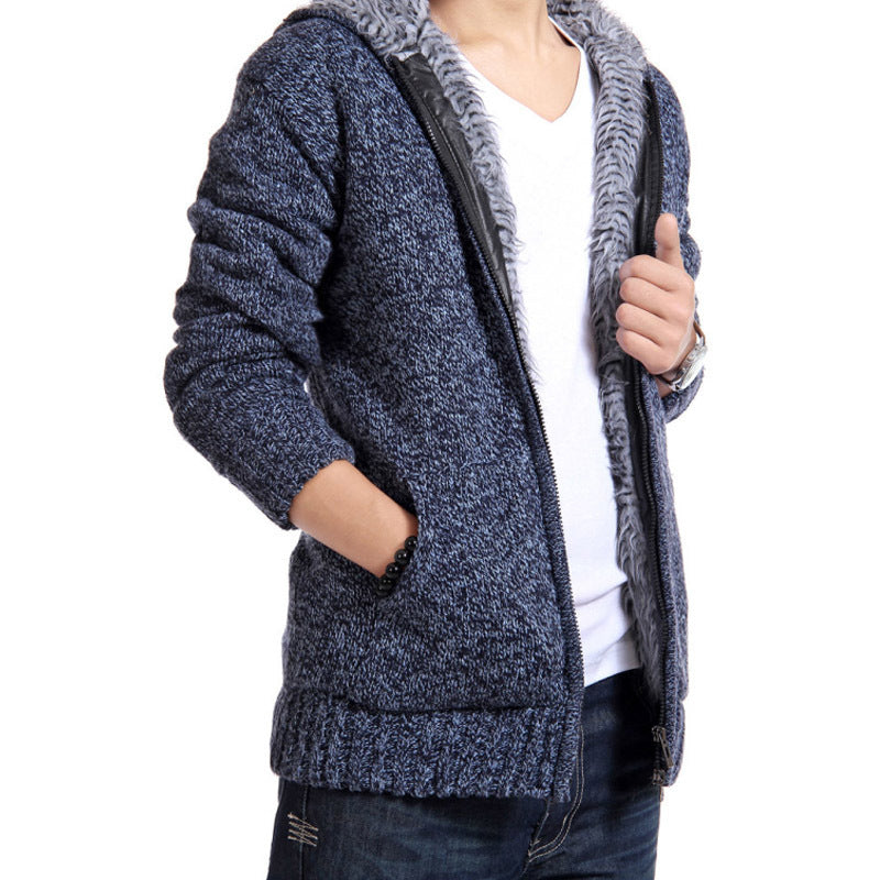 Streetwave Mens Cozy Knit Cardigan With Soft Lined Interior For Warm Comfort Everyday Wear