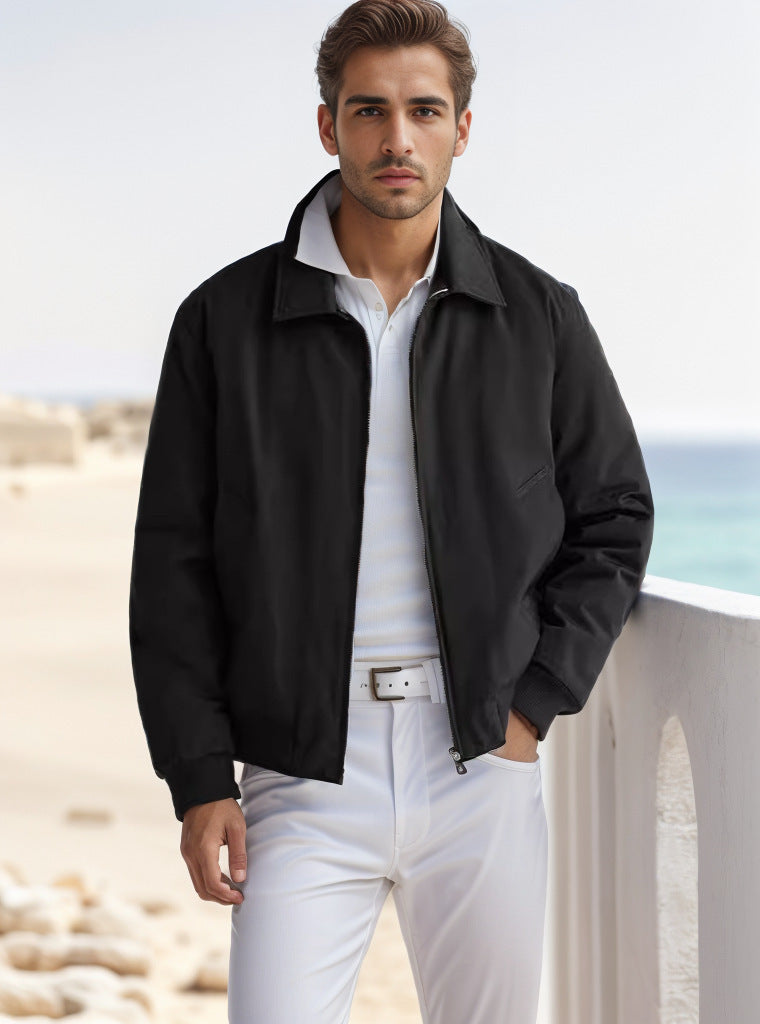Mens Minimalist Bomber Jacket Street-Wave For Style Conscious Men High Quality Durable