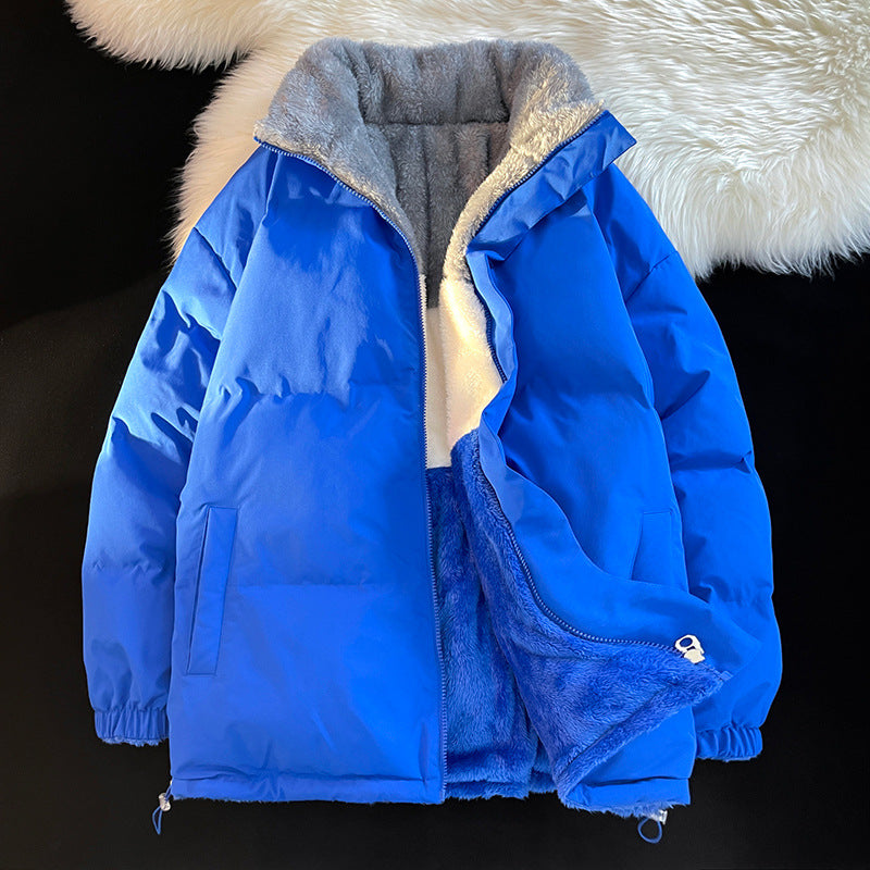 Street Wave Womens Down Jacket With Plush Inner Lining And High Collar For Warm Winter Style