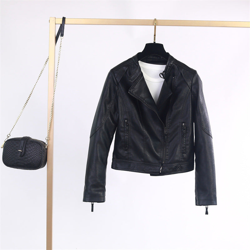 Women Leather Biker Jacket Street-Wave Premium Quality Durable Comfort For Style Conscious Fashion Lovers