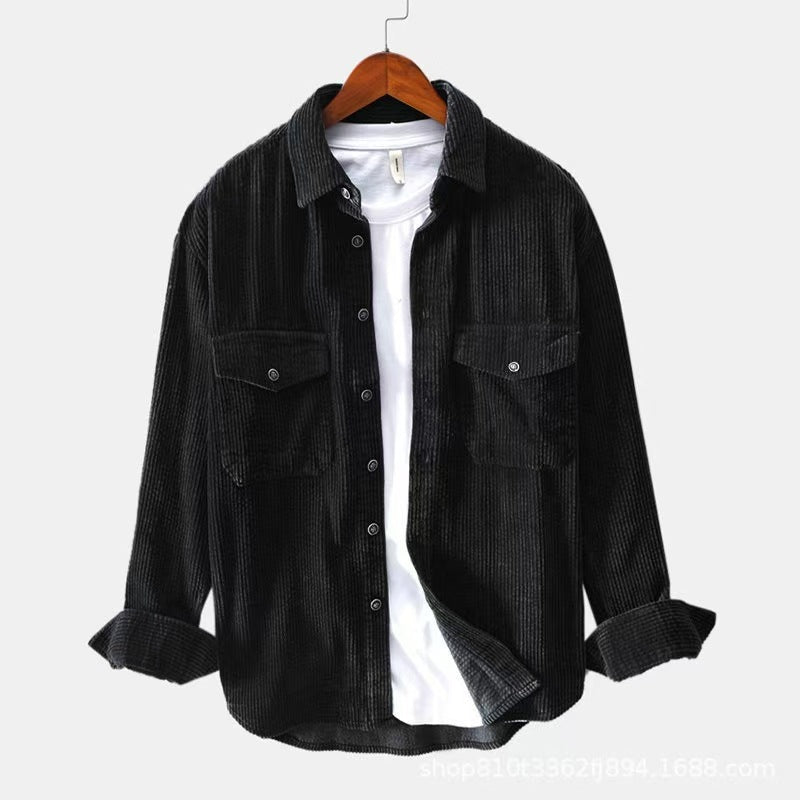 Men's Flannel Shirt With Practical Chest Pockets By Street-Wave For Men Soft Warm Plaid Everyday Wear