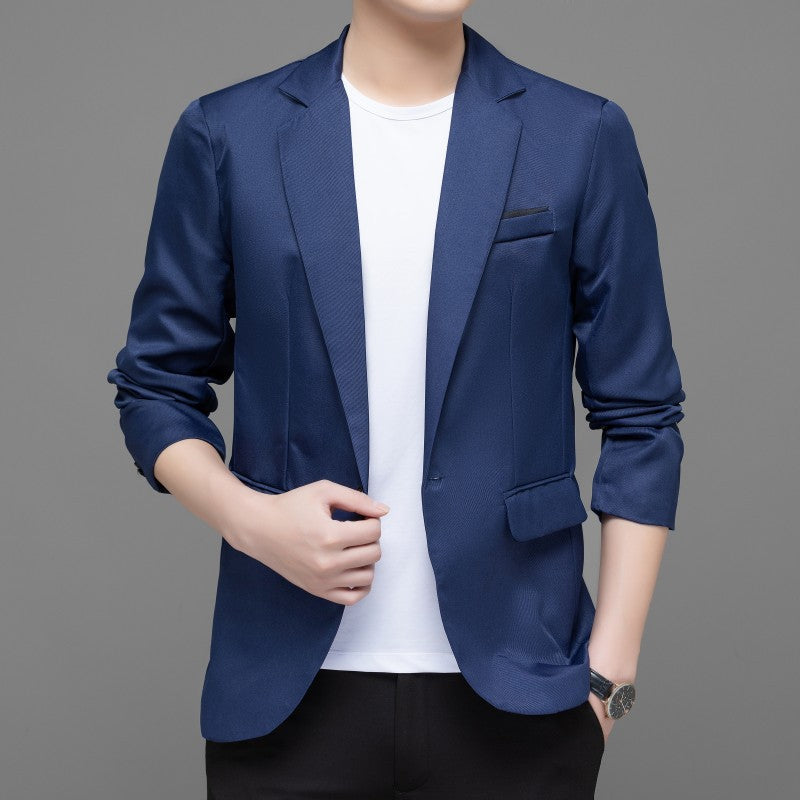 Street-Wave Mens Modern Blazer With Elegant Fit And Practical Pockets For Formal Wear