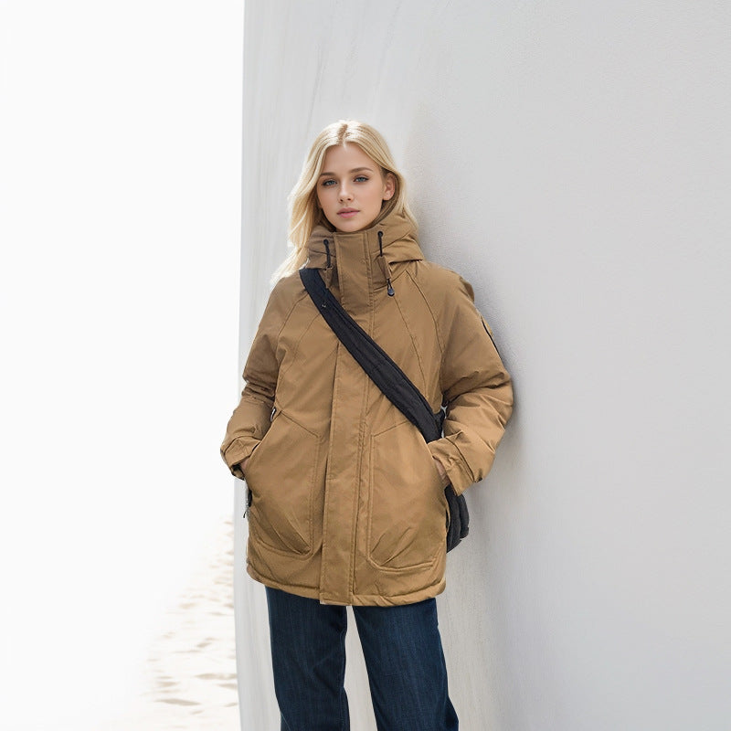 Street-wave Womens Insulated Functional Jacket With High Collar And Strategic Pockets