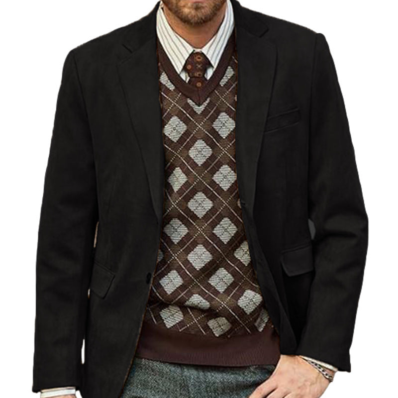 Street-wave Mens Elegant Sport Blazer With Modern Fit And Fine Details For Formal Or Smart Casual