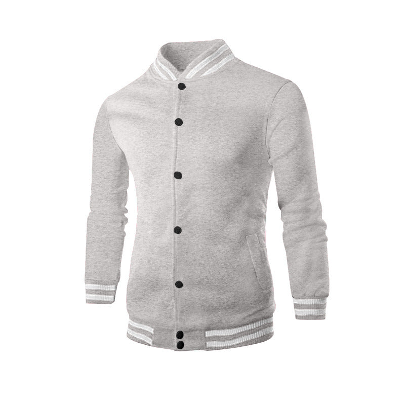 Street-Wave Men's Varsity Jacket With Elastic Cuffs Premium Quality College Style For Casual Streetwear
