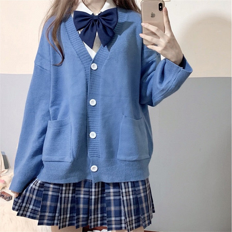 Street-wave Women's Chunky Knit Cardigan With Pockets And V Neck Soft Breathable Cozy Everyday Wear