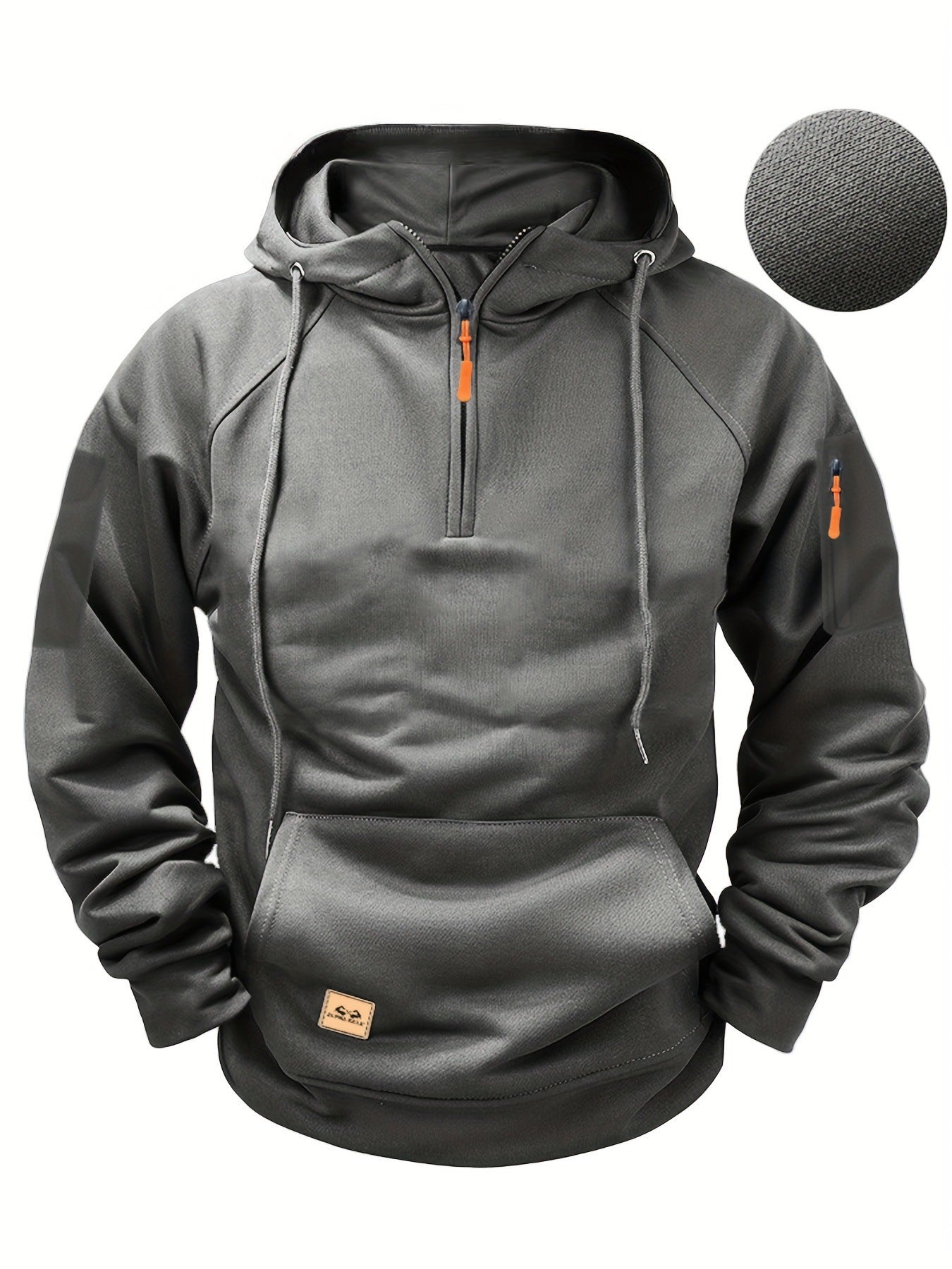 Street-wave Mens Athletic Hoodie With Breathable Moisture-Wicking Cotton For Active Wear