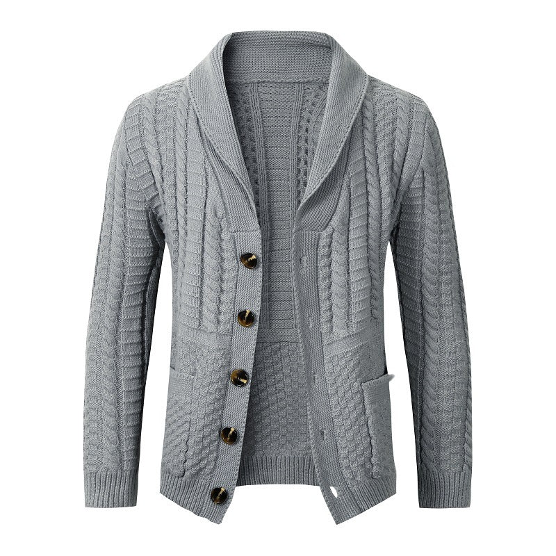 Street-wave Women's Cable Knit Cardigan With Versatile Zopf Design Cozy Yet Stylish