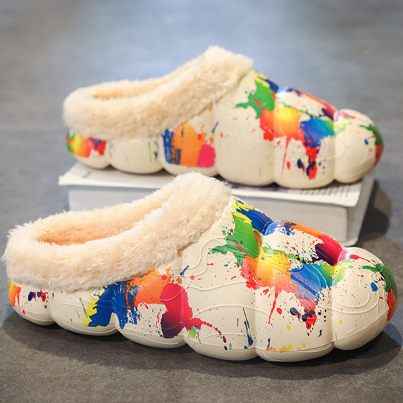 Women Cozy Slippers With Warm Fleece Lining And Non Slip Sole Street-Wave Comfort