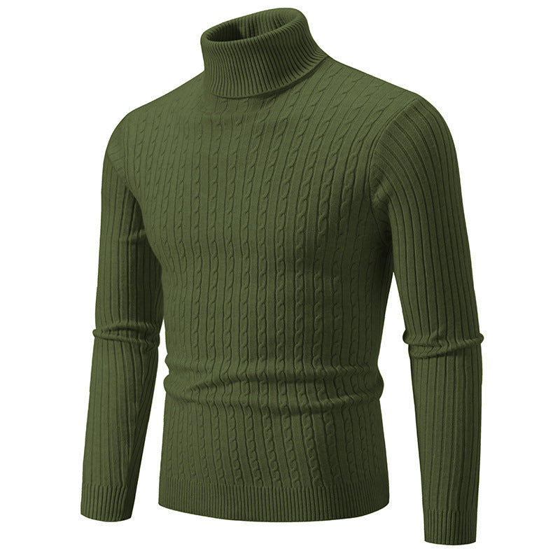 Streetwave Men's Stylish Turtleneck Sweater In Fine Knit For Modern Look And Warmth