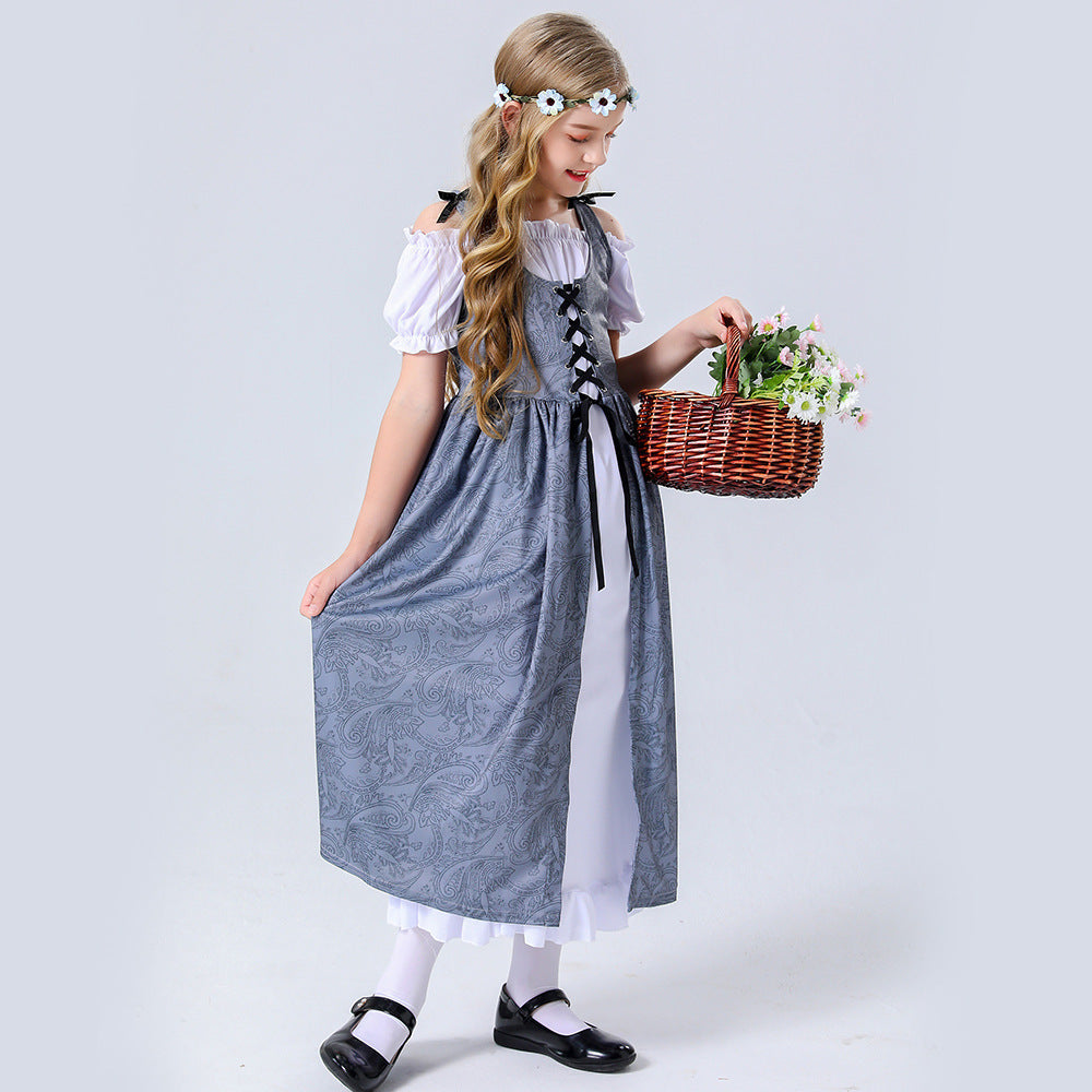 Heidi Dirndl Dress For Women With Lace Up Bodice And Romantic Ruffle Details Perfect For Oktoberfest