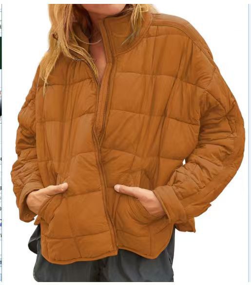 Streetwave Women Lightweight Puffer Jacket With High Collar And Practical Pockets