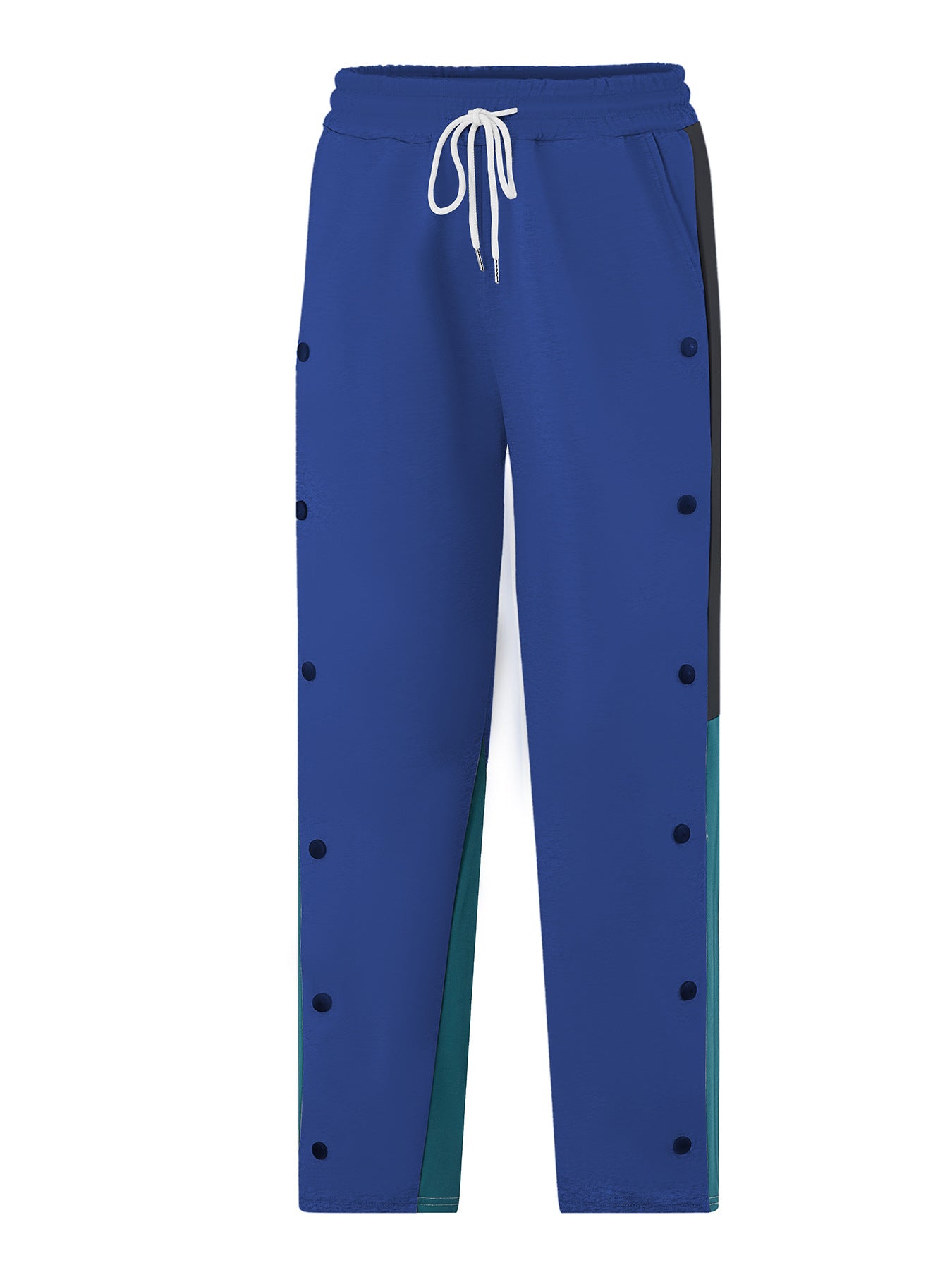 Mens Athletic Training Pants With Snap Button Closure Breathable Structure Streetwave For Men