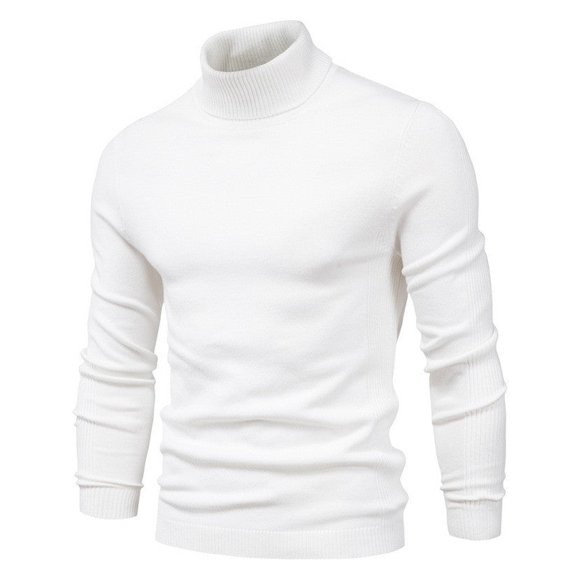 Street-Wave Merino Wool Roll Neck Sweater For Men Elegant Soft Warmth Premium Quality Knit