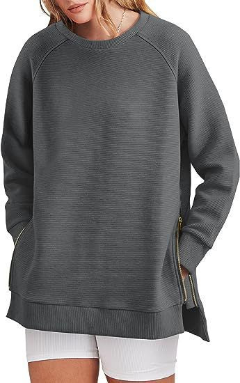 Street-Wave Women's Casual Sweatshirt With Side Pockets And Zipper Closure For Active Women Streetwear