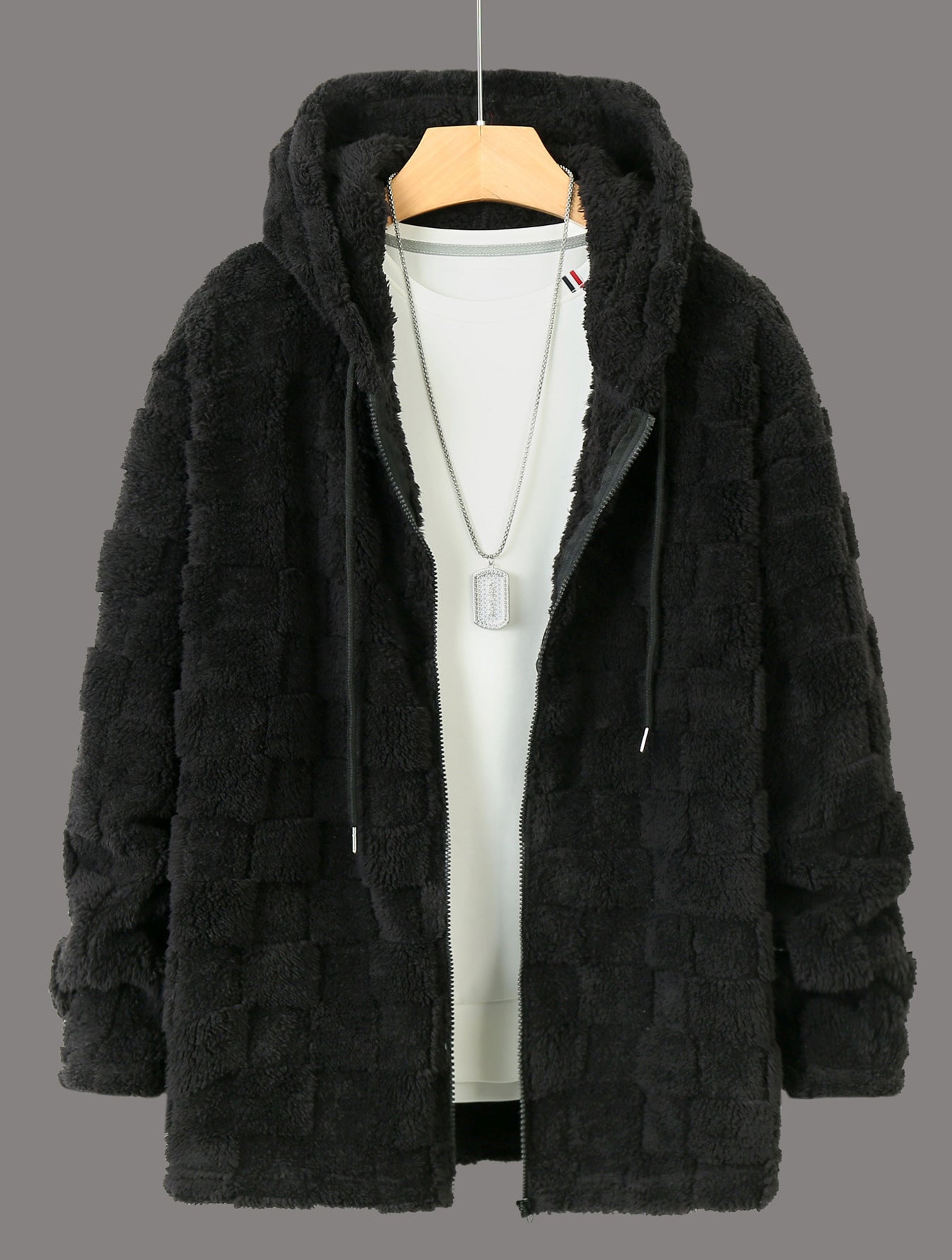 Mens Fleece Jacket With Structured Design Zip Front By Street Wave For Men Cozy Warmth