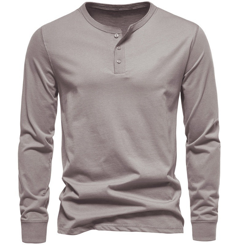 Street-wave Men's Long Sleeve Shirt With Button Closure For Breathable Comfort And Modern Design