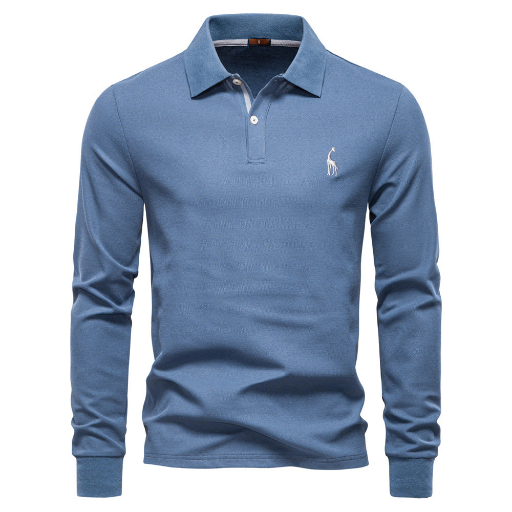 Men's Polo Shirt Classic Fit With Contrast Collar Street Wave For Style Conscious Men