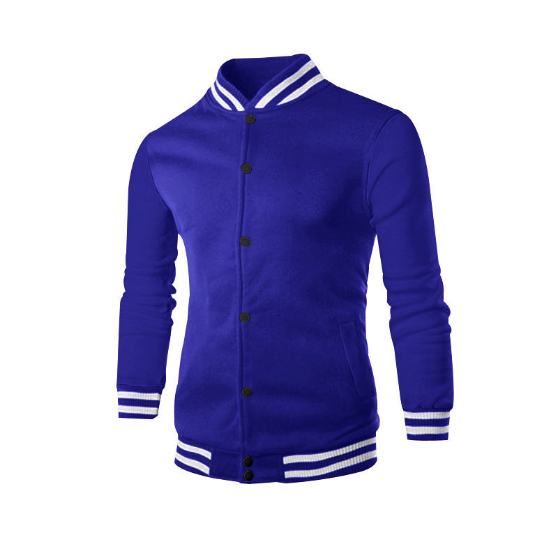 Street-Wave Men's Varsity Jacket With Elastic Cuffs Premium Quality College Style For Casual Streetwear