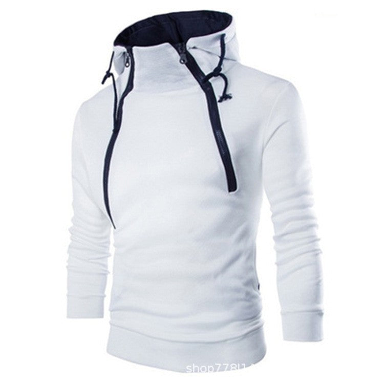 Street-wave Men's Zip Hoodie Modern with Practical Zipper Versatile for Active and Everyday Wear