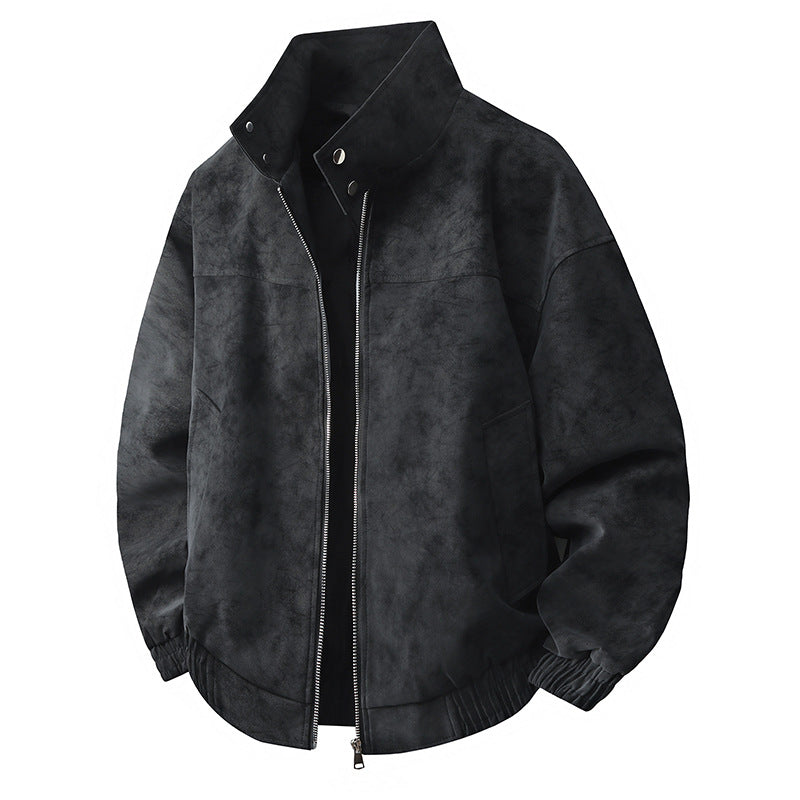 Mens Fashionable Transitional Jacket With High Collar And Revitalizing Lining Street Wave