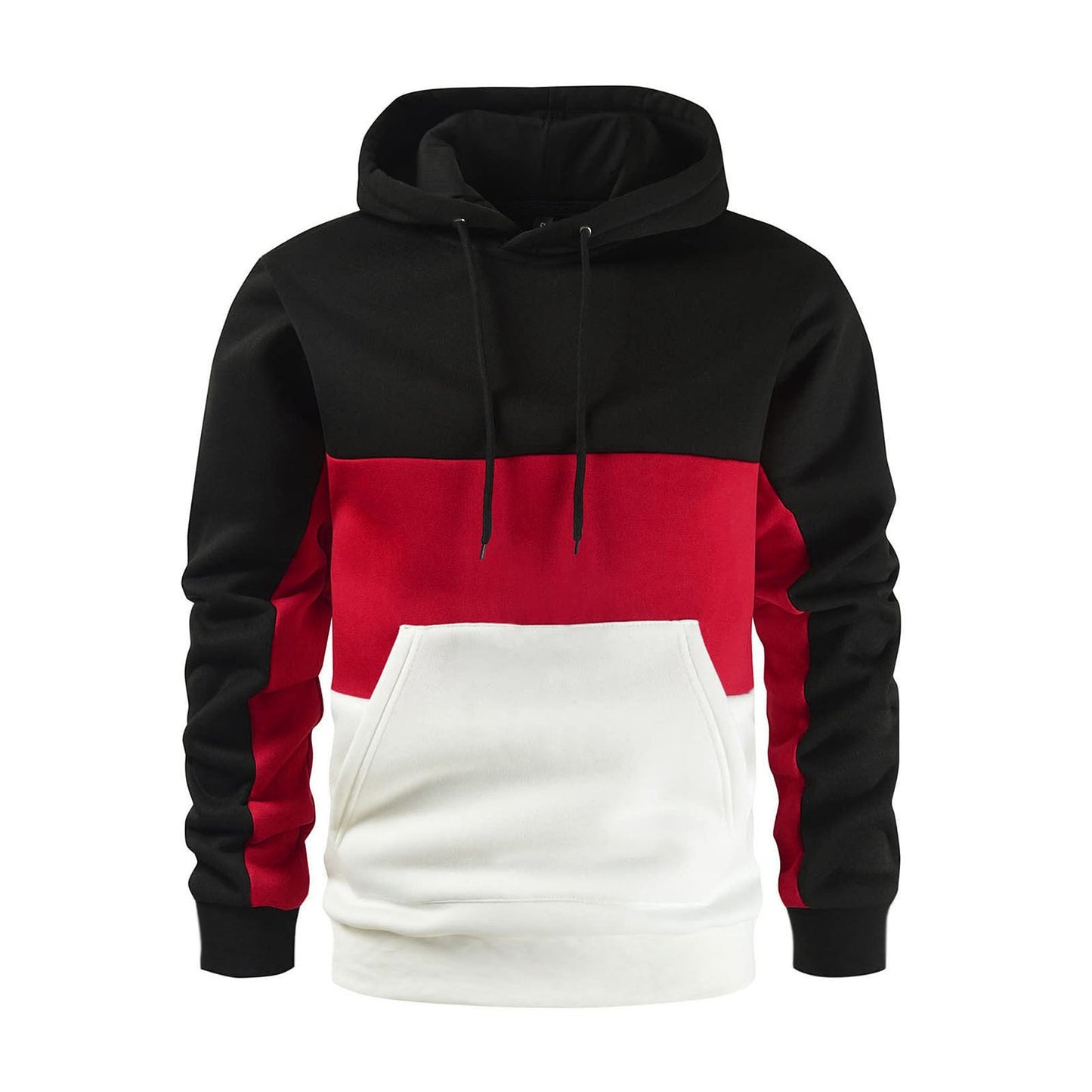Street-wave Men's Colorblock Hoodie Sweatshirt With Soft Cotton Comfort And Everyday Streetwear Style