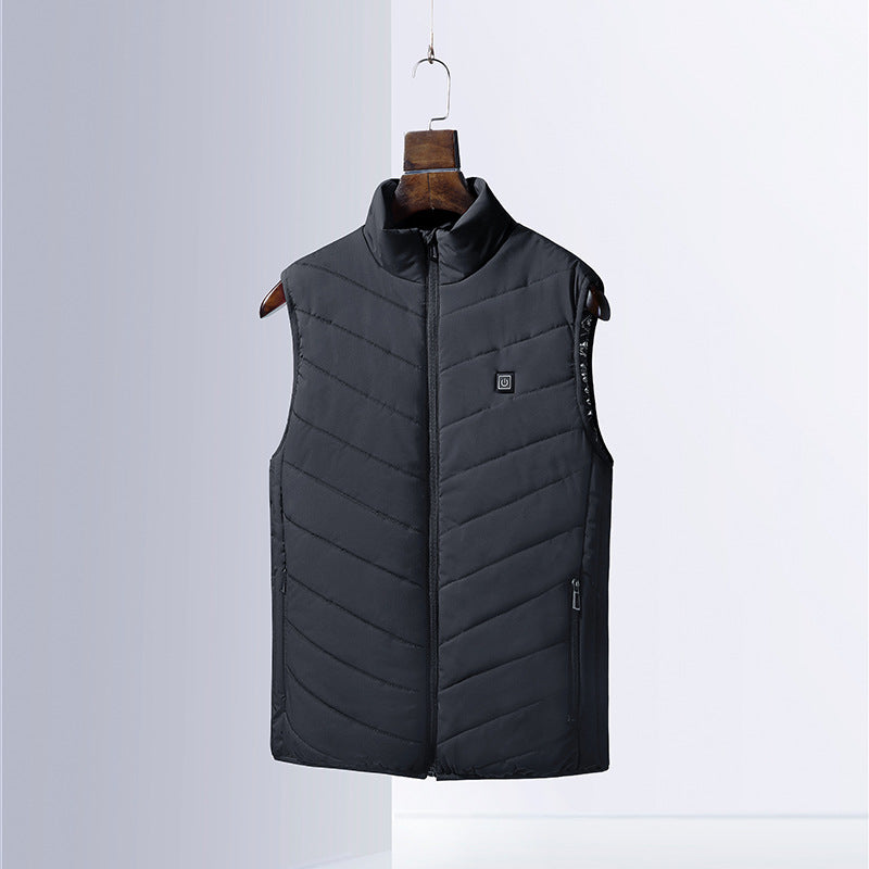 Streetwave Womens Quilted Puffer Vest With High Collar And Secure Pockets For Cold Weather