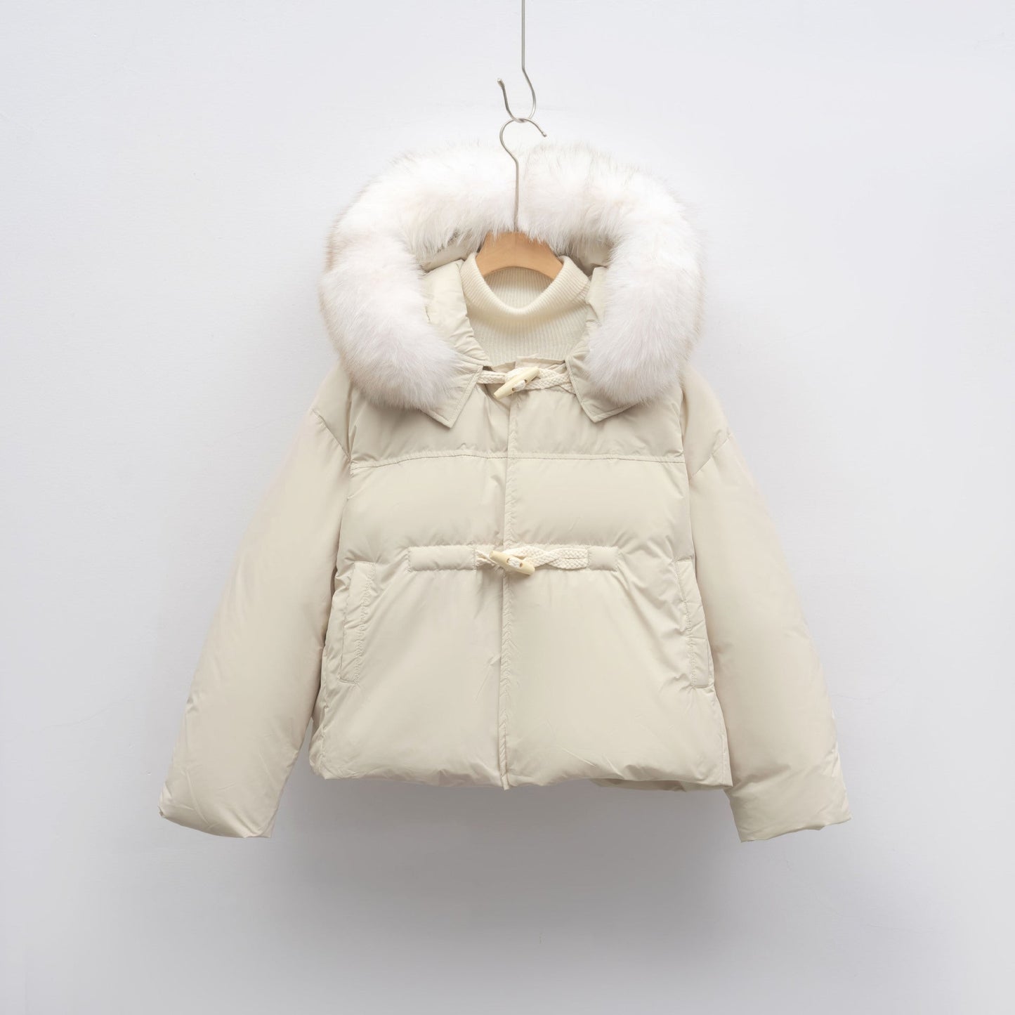 Womens Winter Jacket With Faux Fur Collar Street Wave Chic Cozy Warm Coat For Women