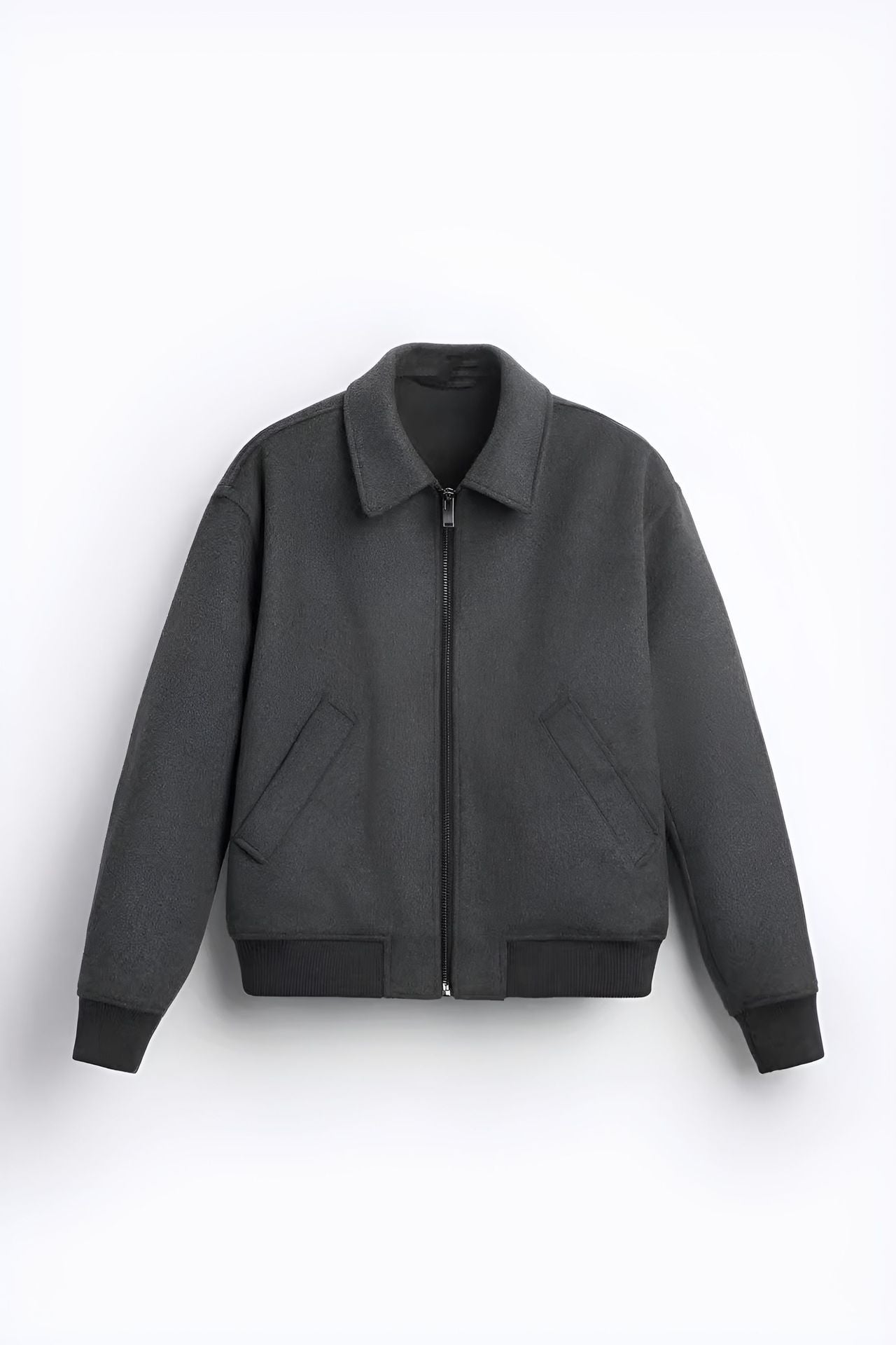 Street-wave Womens Bomber Jacket Casual Chic Comfort With Modern Zip Collar And Soft Fabric