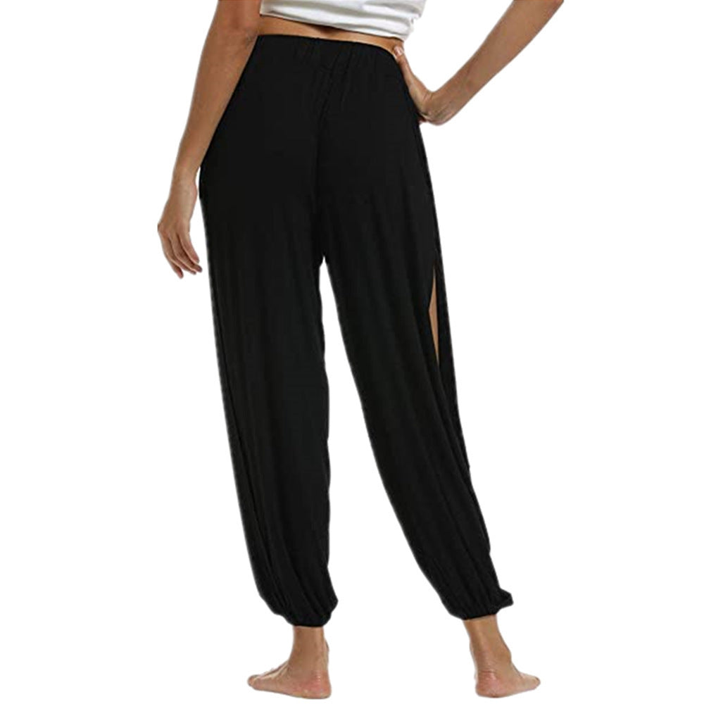 Street Wave Airy Women Harem Pants With Side Slits For Effortless Movement And Breathable Comfort