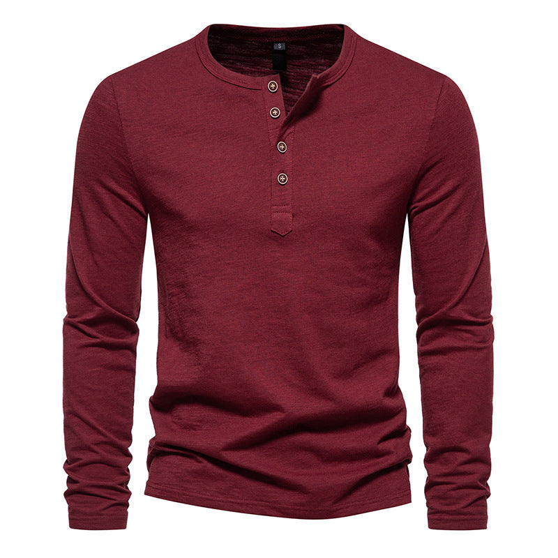 Street-wave Men's Long Sleeve Shirt Sleek Functional Design For Office And Casual Wear Ideal Everyday Wear